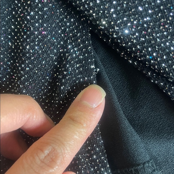 Urban outfitters Y2K  Black Glitter Mini Skirt - Picture 6 of 6
